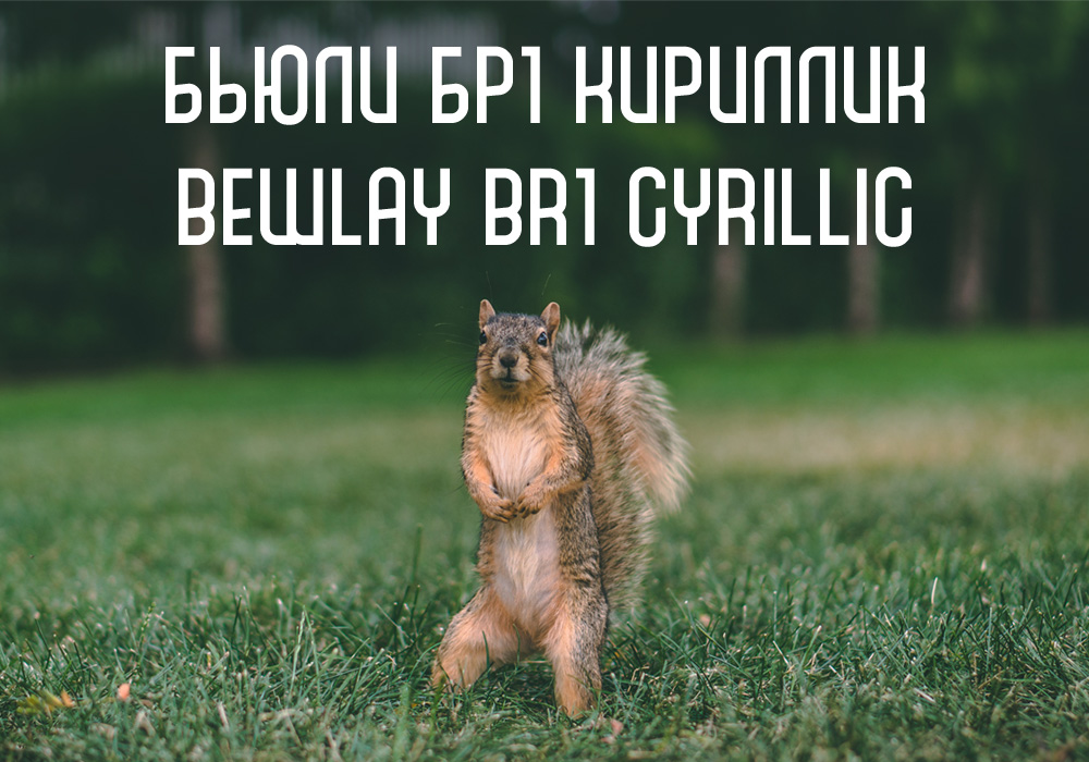 Кириллический шрифт Bewlay Br1 Cyrillic
