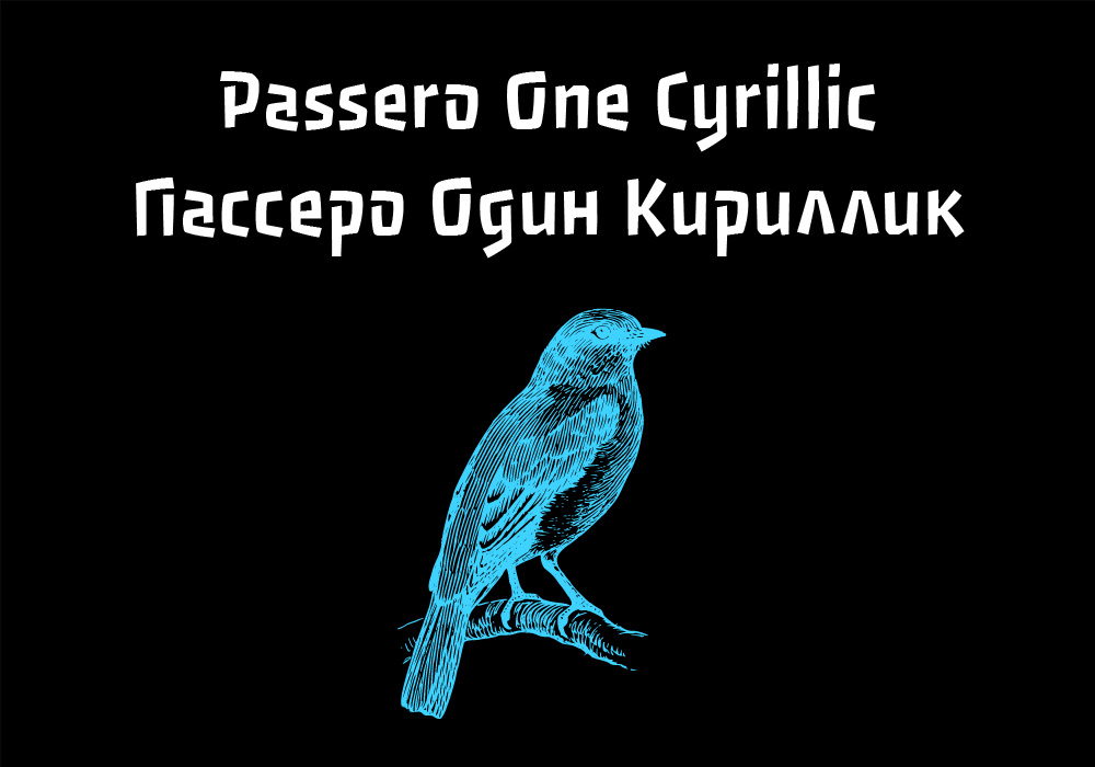Кириллический шрифт Passero One Cyrillic